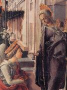 Fra Filippo Lippi Details of The Annunciation oil painting artist